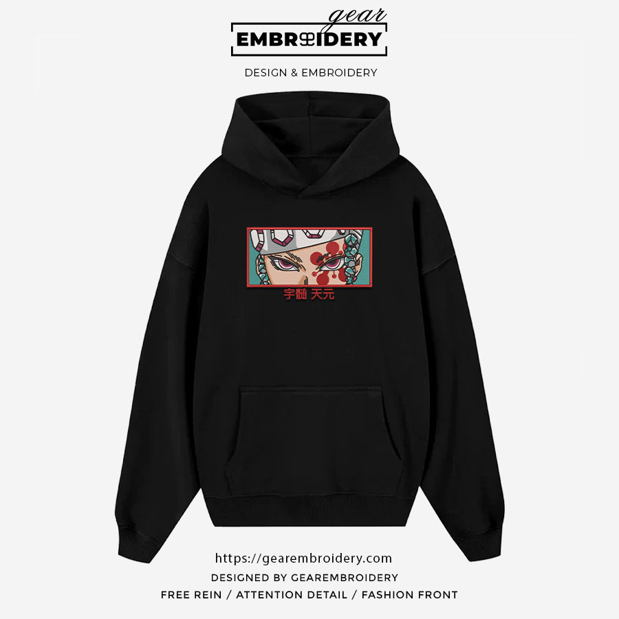Tengen eyes Demon Slayer Anime Embroidered Design Personalized Embroidered T Shirt Sweatshirt Hoodie Clothing DS0144