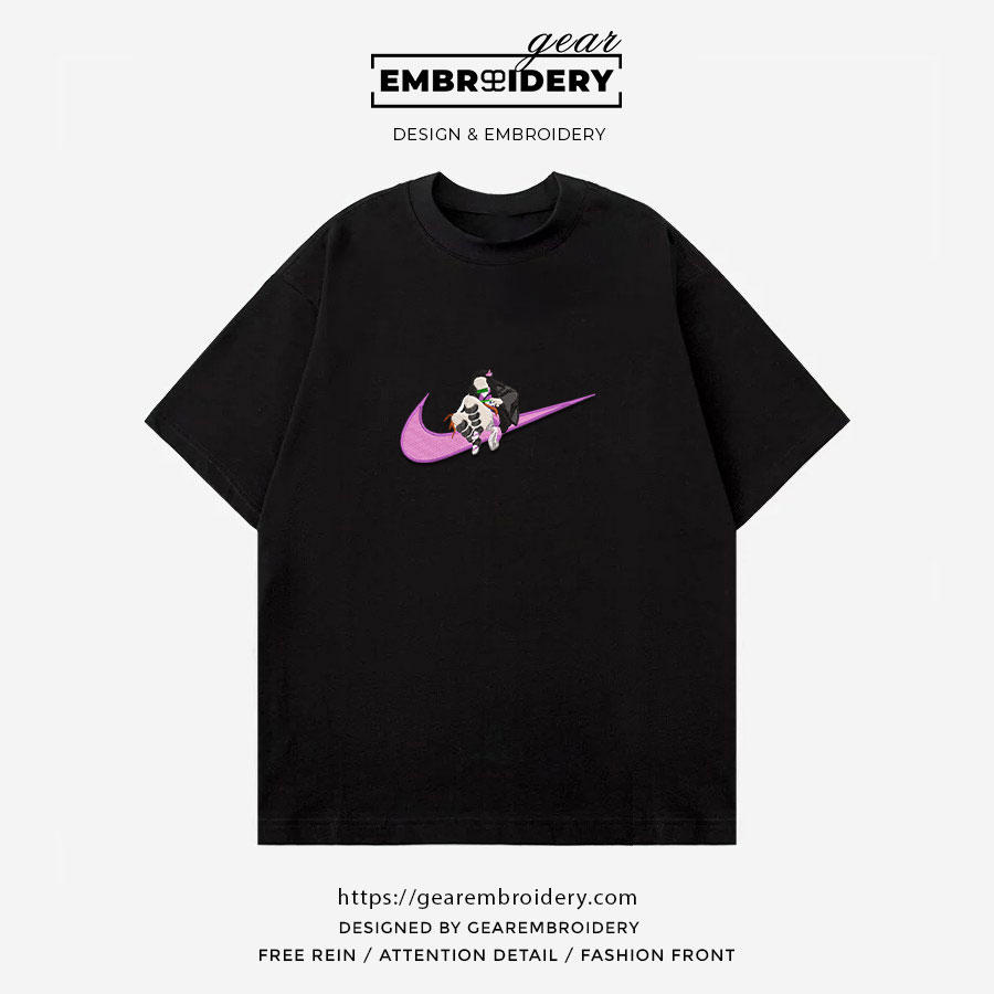 Nezuko swoosh nike Demon Slayer Anime Embroidered Design Personalized Embroidered T Shirt Sweatshirt Hoodie Clothing DS0082