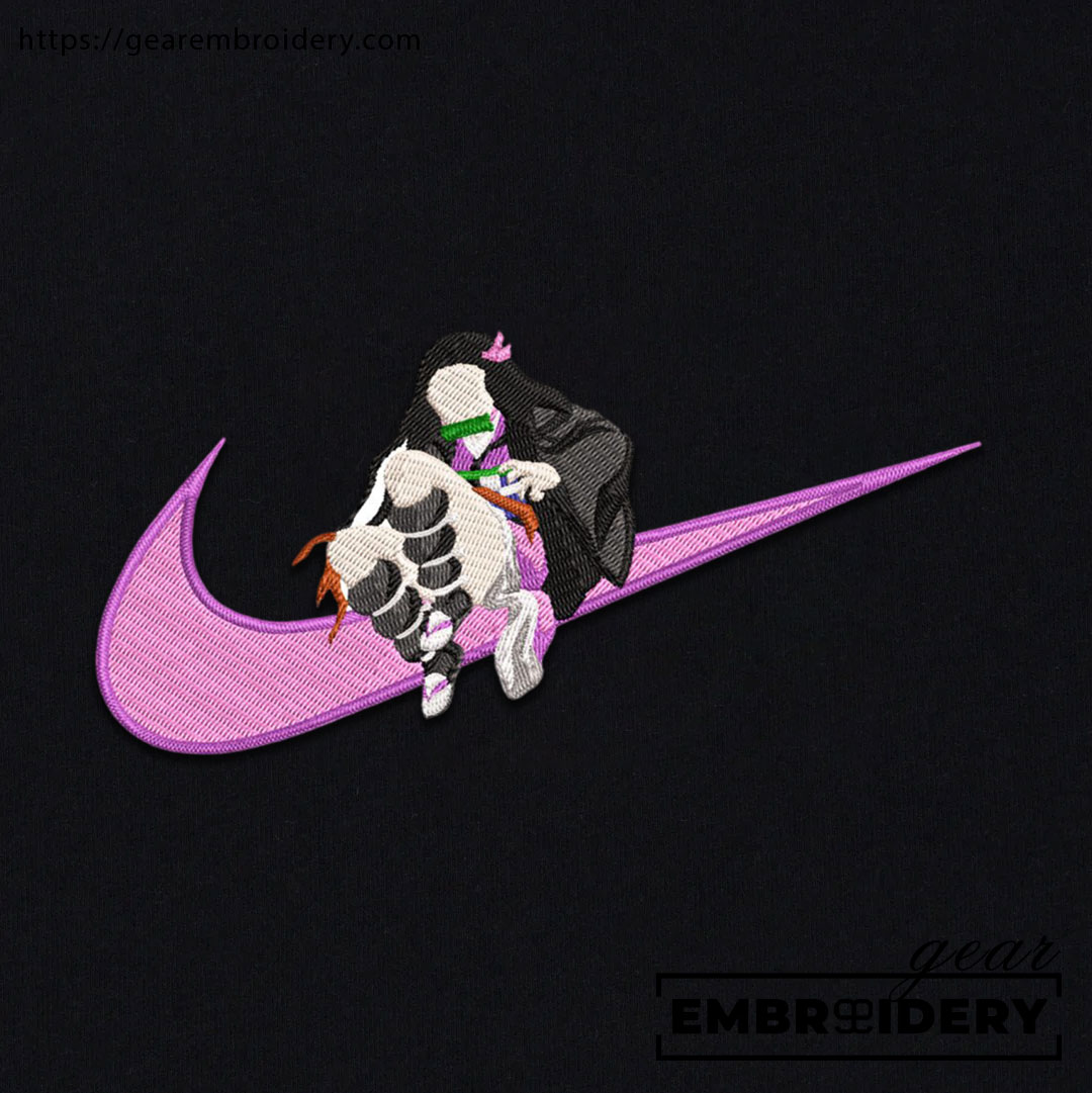 Nezuko swoosh nike Demon Slayer Anime Embroidered Design Personalized Embroidered T Shirt Sweatshirt Hoodie Clothing DS0082