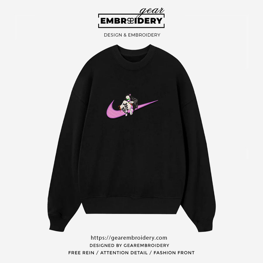 Nezuko swoosh nike Demon Slayer Anime Embroidered Design Personalized Embroidered T Shirt Sweatshirt Hoodie Clothing DS0082