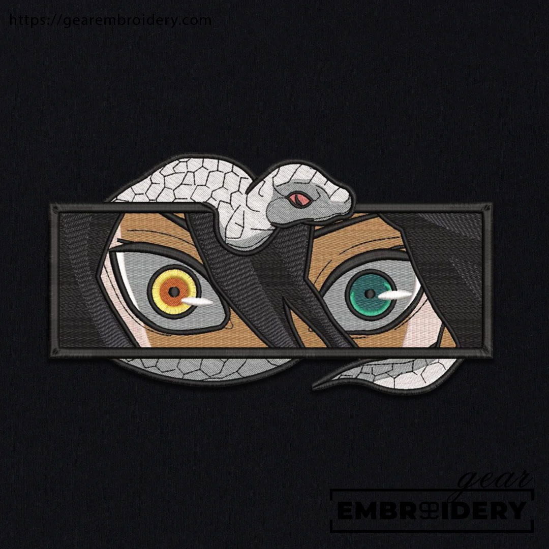 Obanai eyes Demon Slayer Anime Embroidered Design Personalized Embroidered T Shirt Sweatshirt Hoodie Clothing DS0091