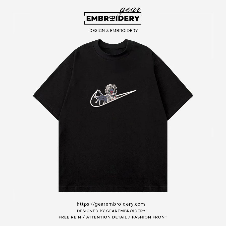 Rui swoosh nike Demon Slayer Anime Embroidered Design Personalized Embroidered T Shirt Sweatshirt Hoodie Clothing DS0108