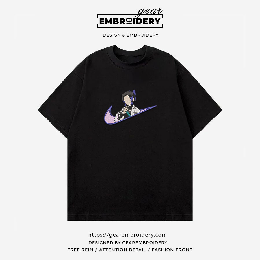 Shinobu swoosh nike Demon Slayer Anime Embroidered Design Personalized Embroidered T Shirt Sweatshirt Hoodie Clothing DS0114