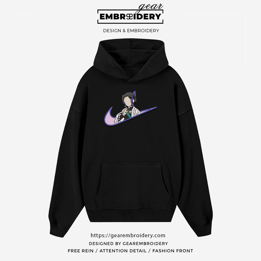 Shinobu swoosh nike Demon Slayer Anime Embroidered Design Personalized Embroidered T Shirt Sweatshirt Hoodie Clothing DS0114