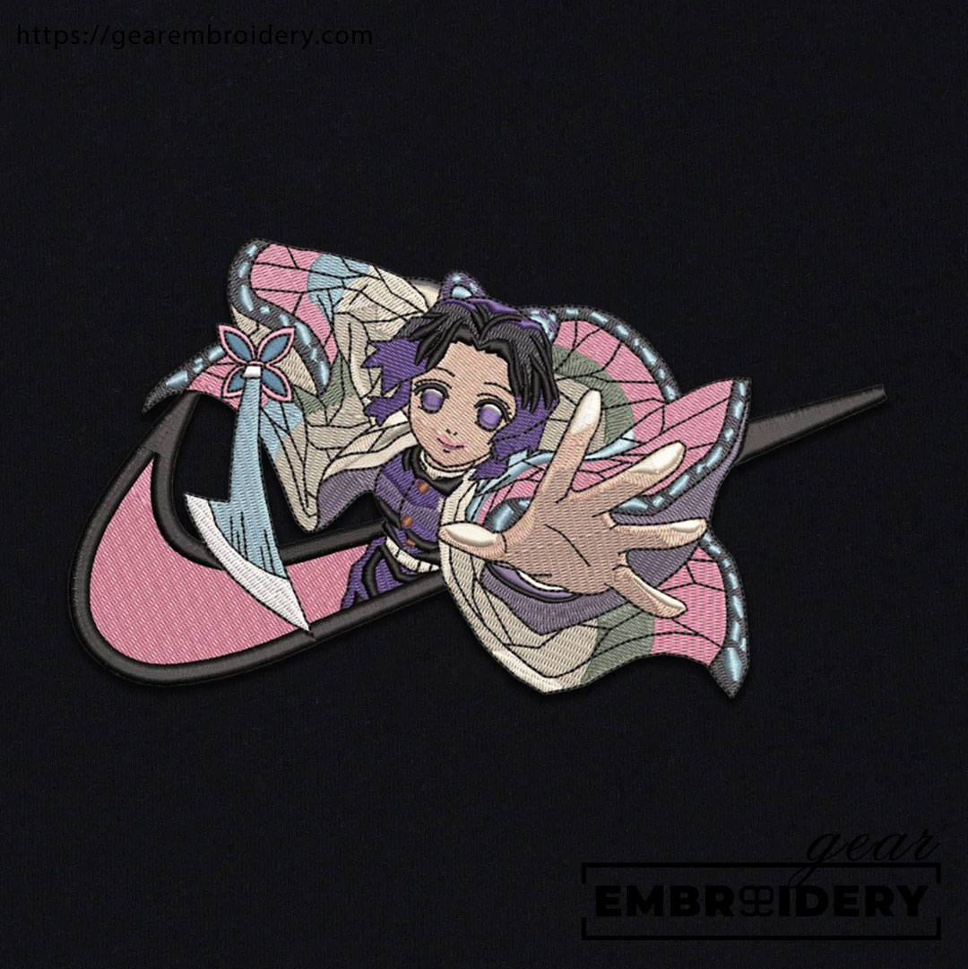 Shinobu swoosh nike Demon Slayer Anime Embroidered Design Personalized Embroidered T Shirt Sweatshirt Hoodie Clothing DS0115