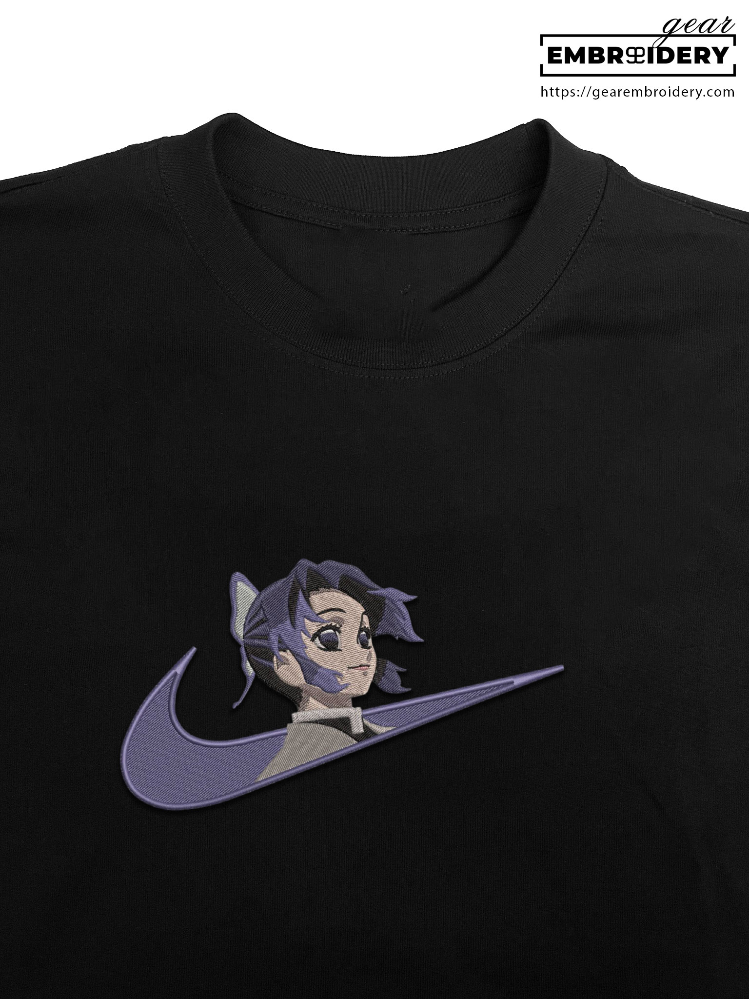 Shinobu swoosh nike Demon Slayer Anime Embroidered Design Personalized Embroidered T Shirt Sweatshirt Hoodie Clothing DS0116