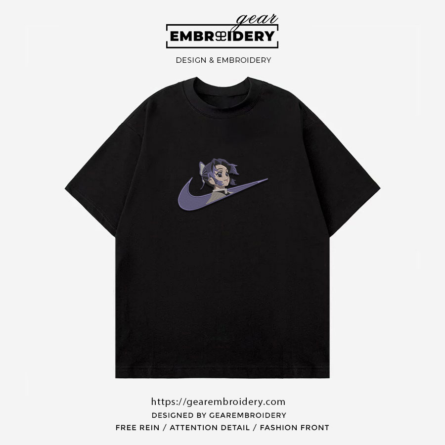 Shinobu swoosh nike Demon Slayer Anime Embroidered Design Personalized Embroidered T Shirt Sweatshirt Hoodie Clothing DS0116