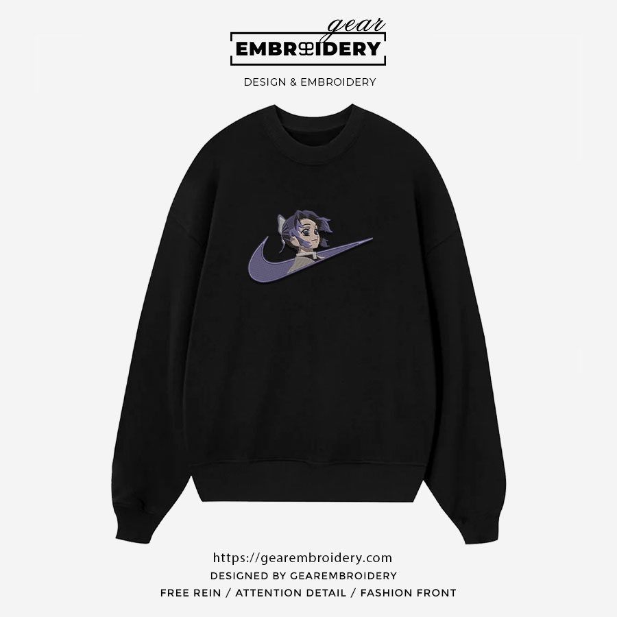 Shinobu swoosh nike Demon Slayer Anime Embroidered Design Personalized Embroidered T Shirt Sweatshirt Hoodie Clothing DS0116