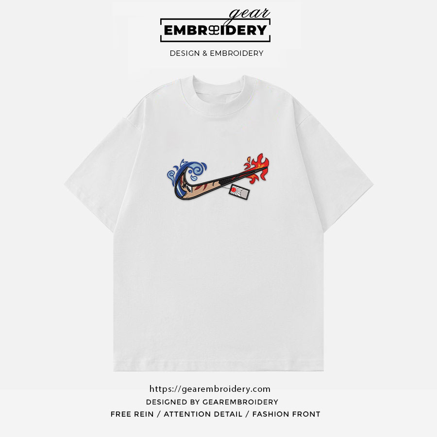 Tanjiro swoosh nike Demon Slayer Anime Embroidered Design Personalized Embroidered T Shirt Sweatshirt Hoodie Clothing DS0139