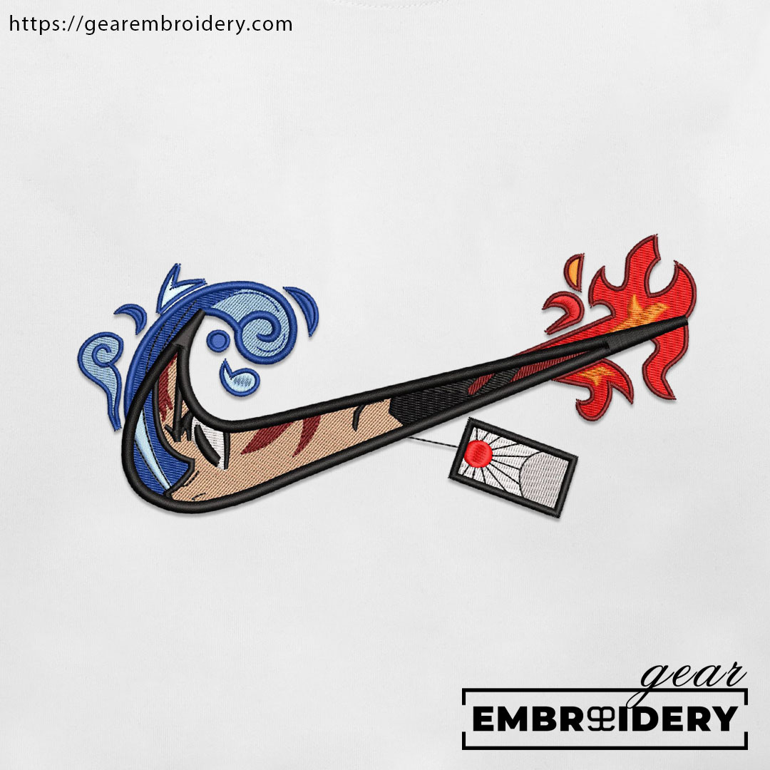 Tanjiro swoosh nike Demon Slayer Anime Embroidered Design Personalized Embroidered T Shirt Sweatshirt Hoodie Clothing DS0139