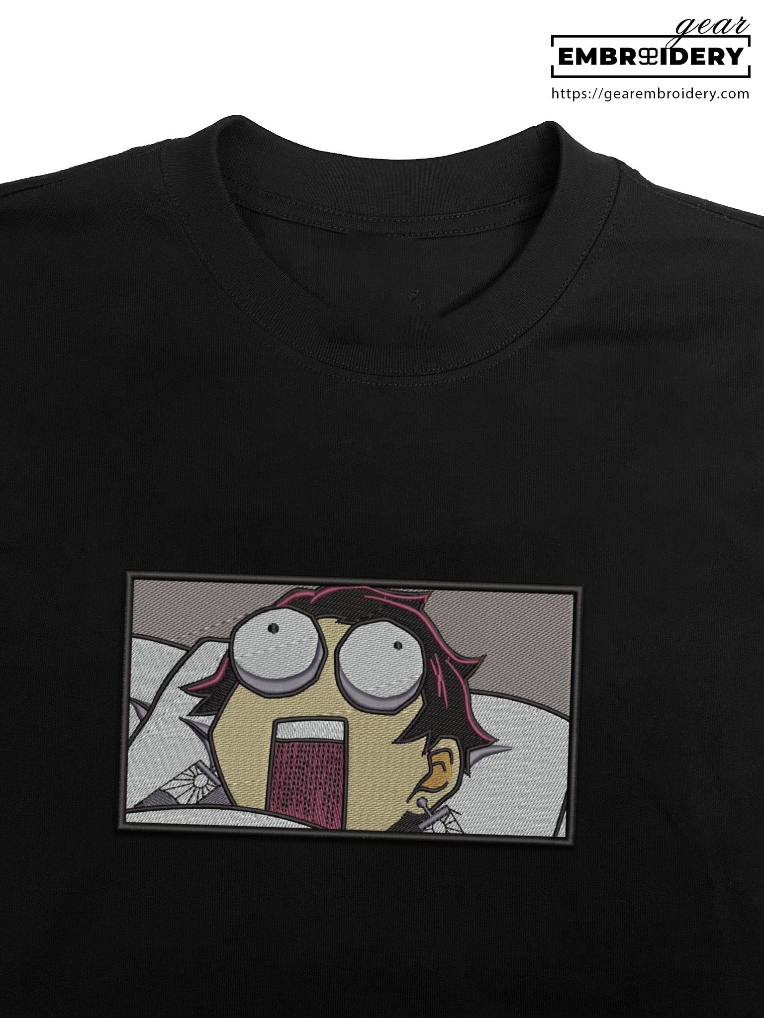 Tanjiro funny Demon Slayer Anime Embroidered Design Personalized Embroidered T Shirt Sweatshirt Hoodie Clothing DS0133