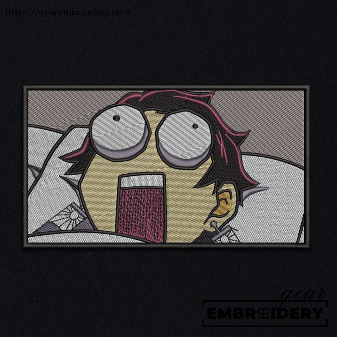 Tanjiro funny Demon Slayer Anime Embroidered Design Personalized Embroidered T Shirt Sweatshirt Hoodie Clothing DS0133