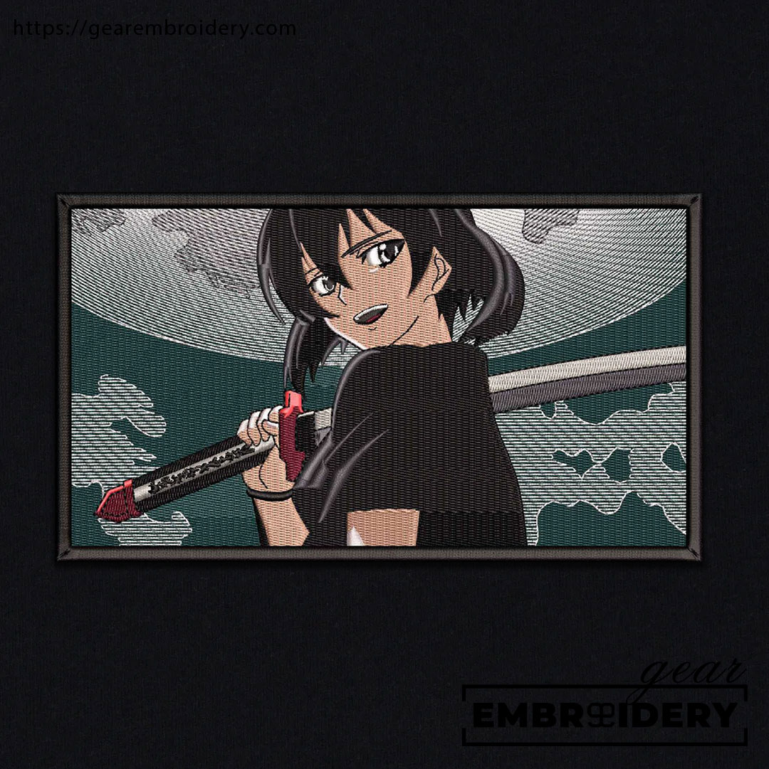 Kurome akame ga kill Anime Embroidered Design Personalized Embroidered T Shirt Sweatshirt Hoodie Clothing OT028