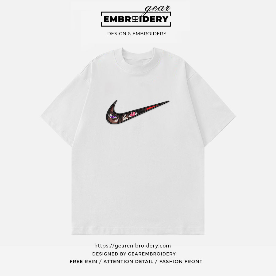 Lelouch swoosh Code Geass nike Anime Embroidered Design Personalized Embroidered T Shirt Sweatshirt Hoodie Clothing OT029