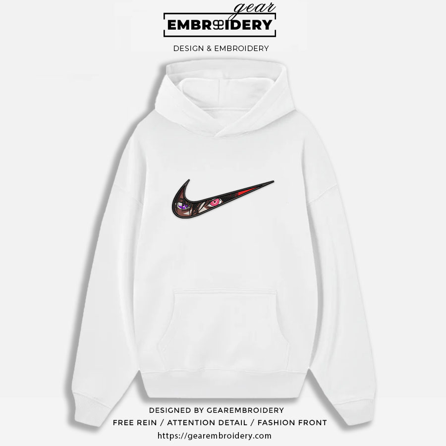 Lelouch swoosh Code Geass nike Anime Embroidered Design Personalized Embroidered T Shirt Sweatshirt Hoodie Clothing OT029