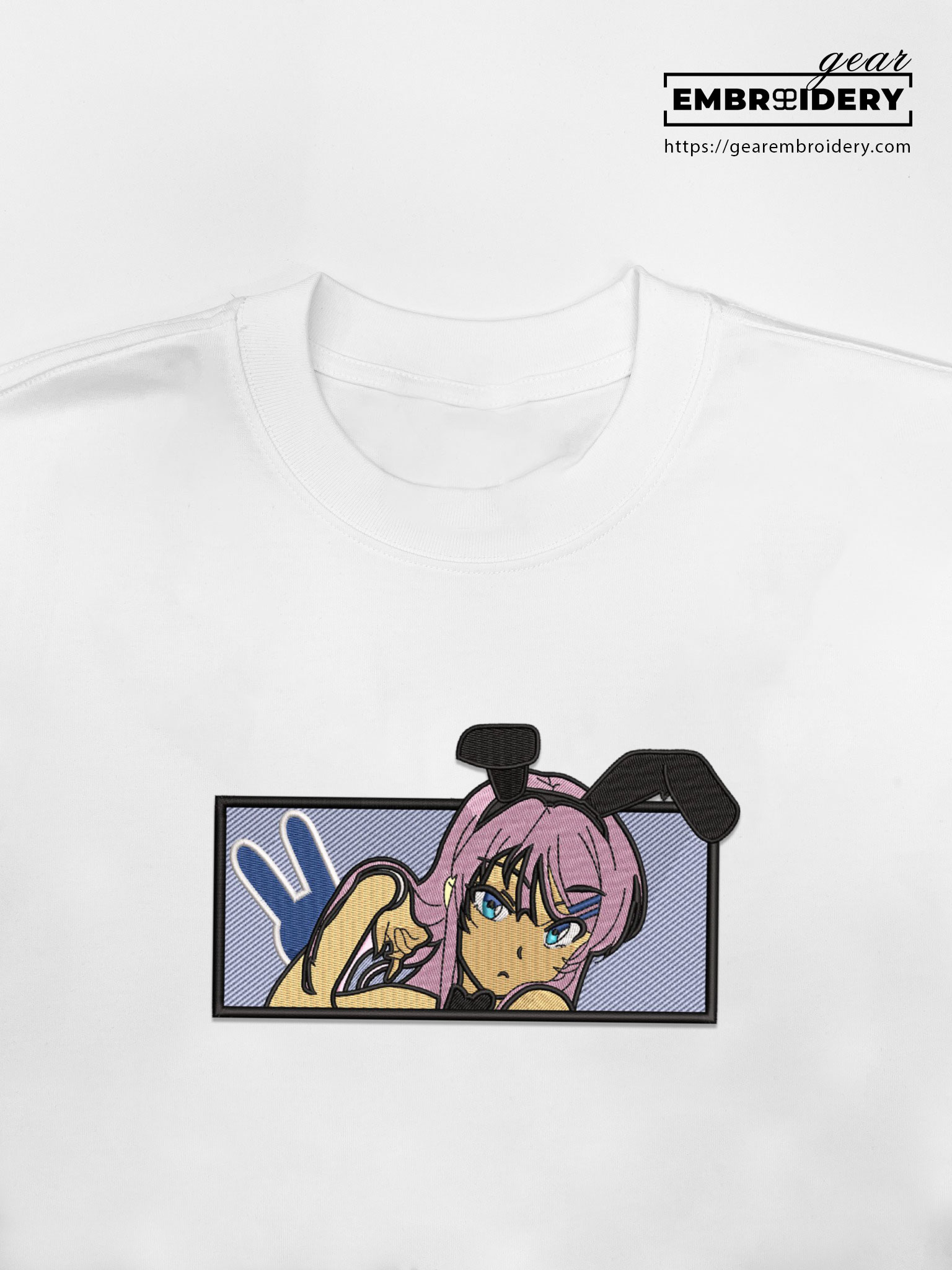 Mai sakurajima bunny girl senpai Anime Embroidered Design Personalized Embroidered T Shirt Sweatshirt Hoodie Clothing OT030