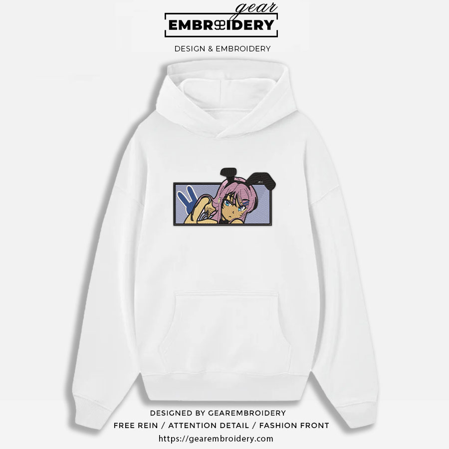 Mai sakurajima bunny girl senpai Anime Embroidered Design Personalized Embroidered T Shirt Sweatshirt Hoodie Clothing OT030