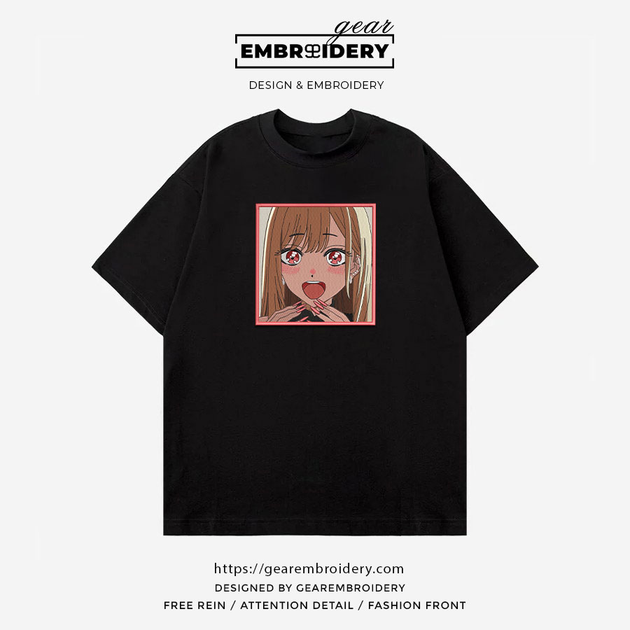 Marin kitagawa my dress up darling Anime Embroidered Design Personalized Embroidered T Shirt Sweatshirt Hoodie Clothing OT032