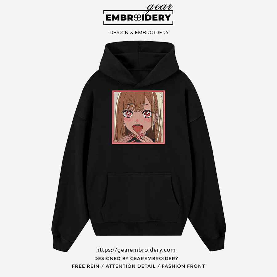 Marin kitagawa my dress up darling Anime Embroidered Design Personalized Embroidered T Shirt Sweatshirt Hoodie Clothing OT032