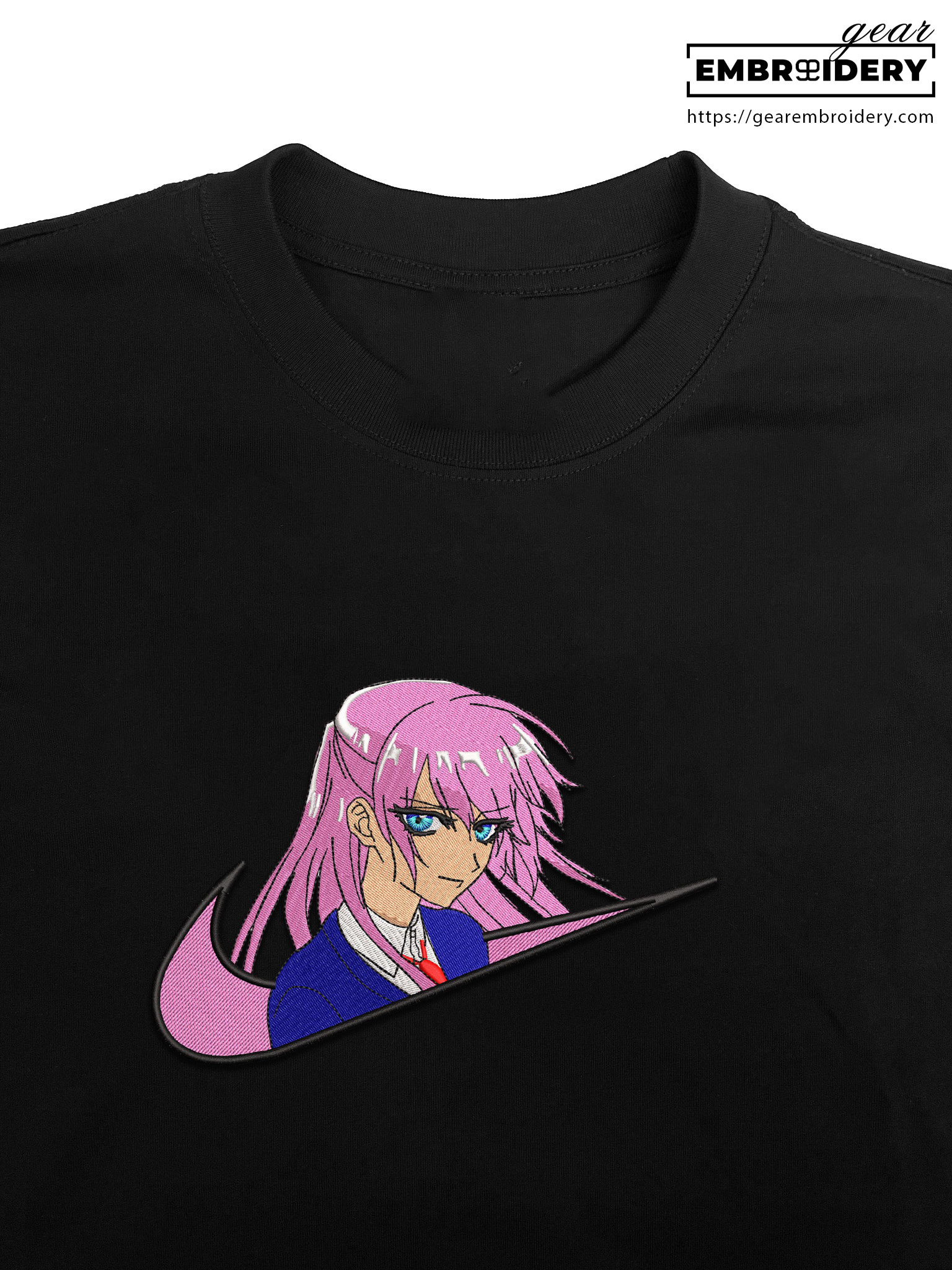 Nana osaki swoosh shikimori s not just a cutie nike Anime Embroidered Design Personalized Embroidered T Shirt Sweatshirt Hoodie Clothing OT035