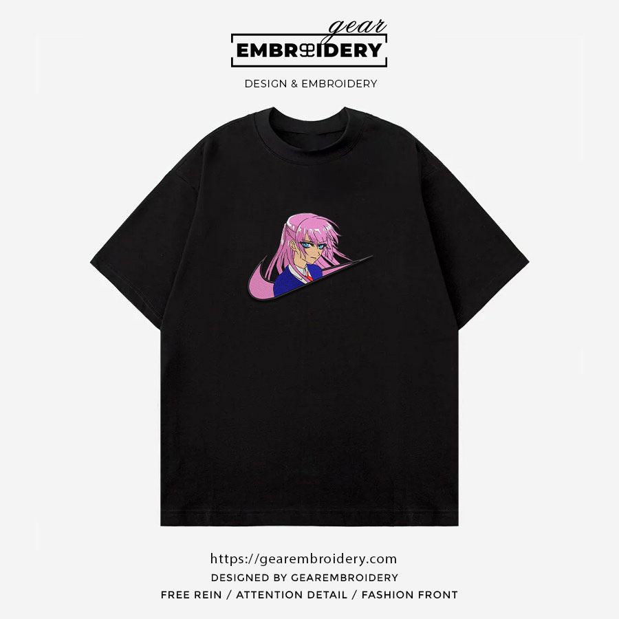 Nana osaki swoosh shikimori s not just a cutie nike Anime Embroidered Design Personalized Embroidered T Shirt Sweatshirt Hoodie Clothing OT035