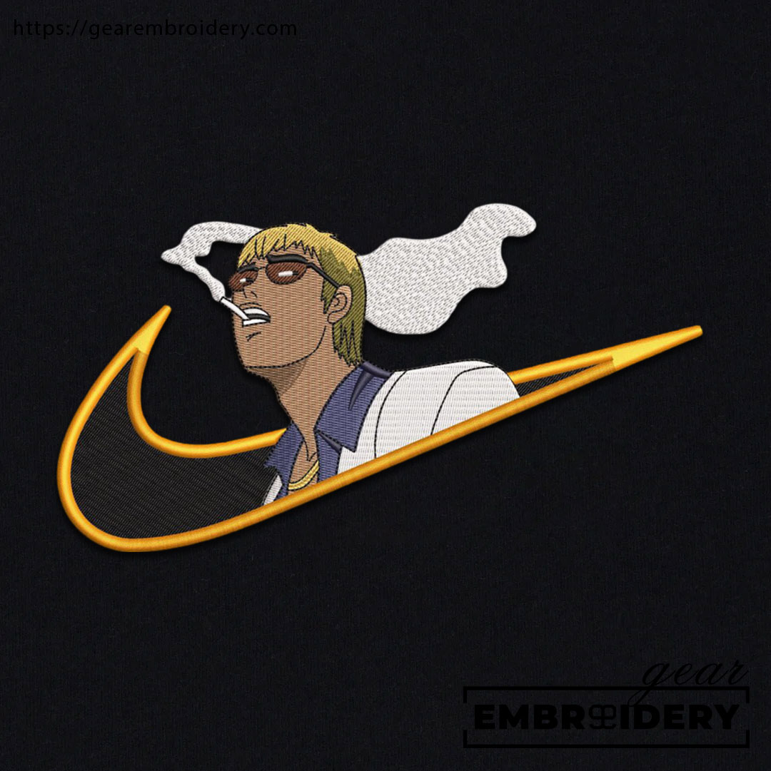 Onizuka swoosh great teacher onizuka nike Anime Embroidered Design Personalized Embroidered T Shirt Sweatshirt Hoodie Clothing OT040