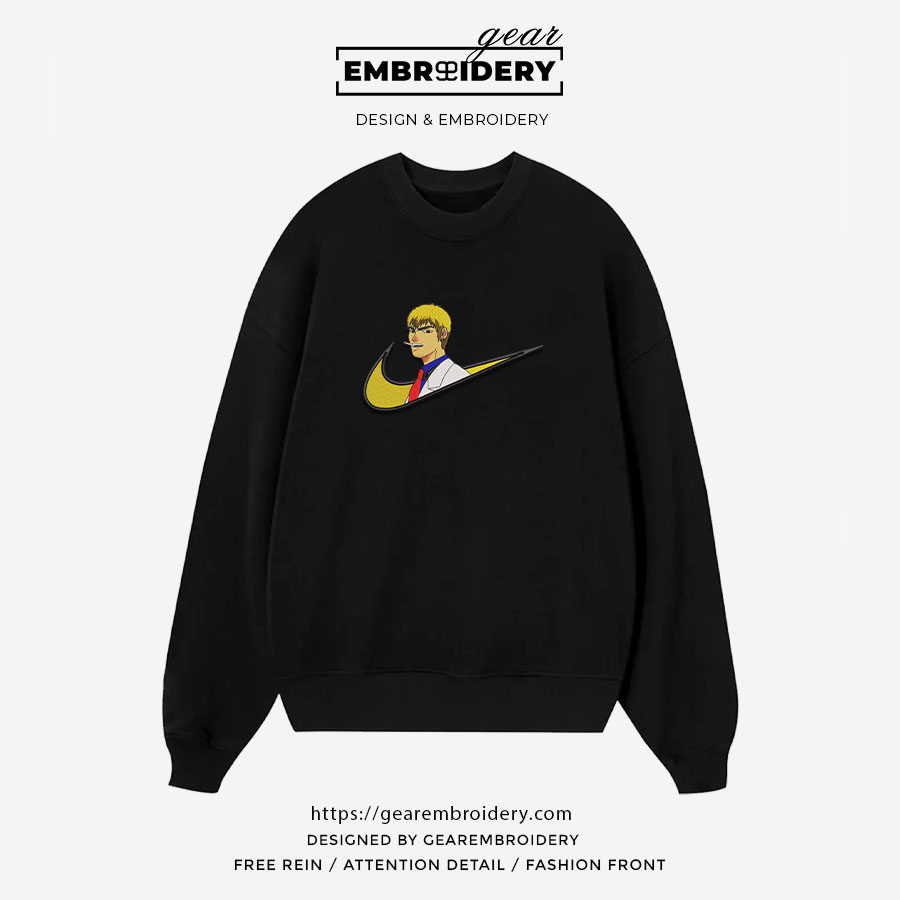Onizuka swoosh great teacher onizuka nike Anime Embroidered Design Personalized Embroidered T Shirt Sweatshirt Hoodie Clothing OT041