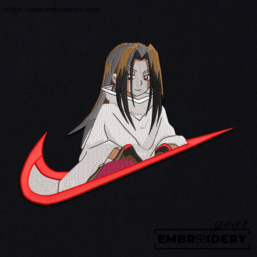 Onmyodo swoosh shaman king nike Anime Embroidered Design Personalized Embroidered T Shirt Sweatshirt Hoodie Clothing OT042