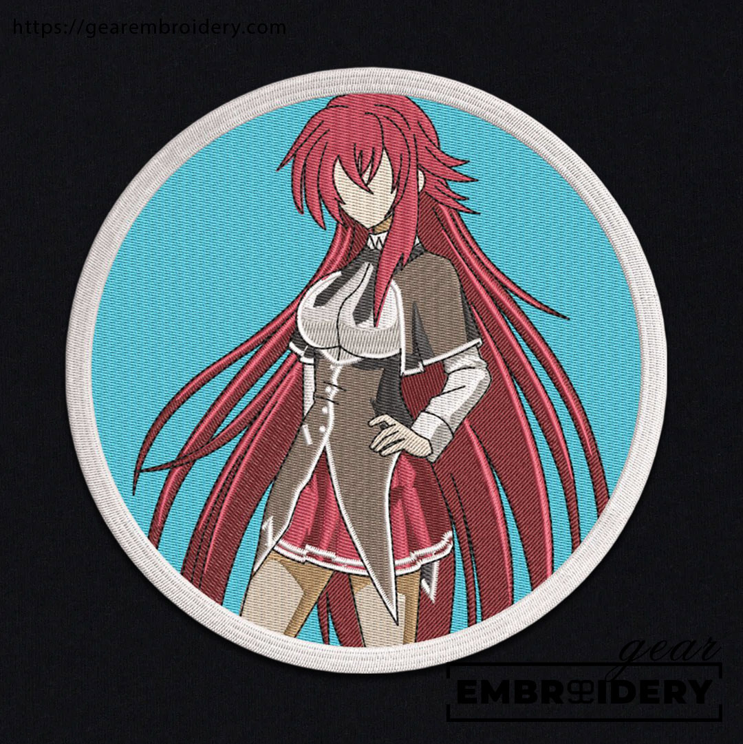Rias gremory high school dxd Anime Embroidered Design Personalized Embroidered T Shirt Sweatshirt Hoodie Clothing OT045