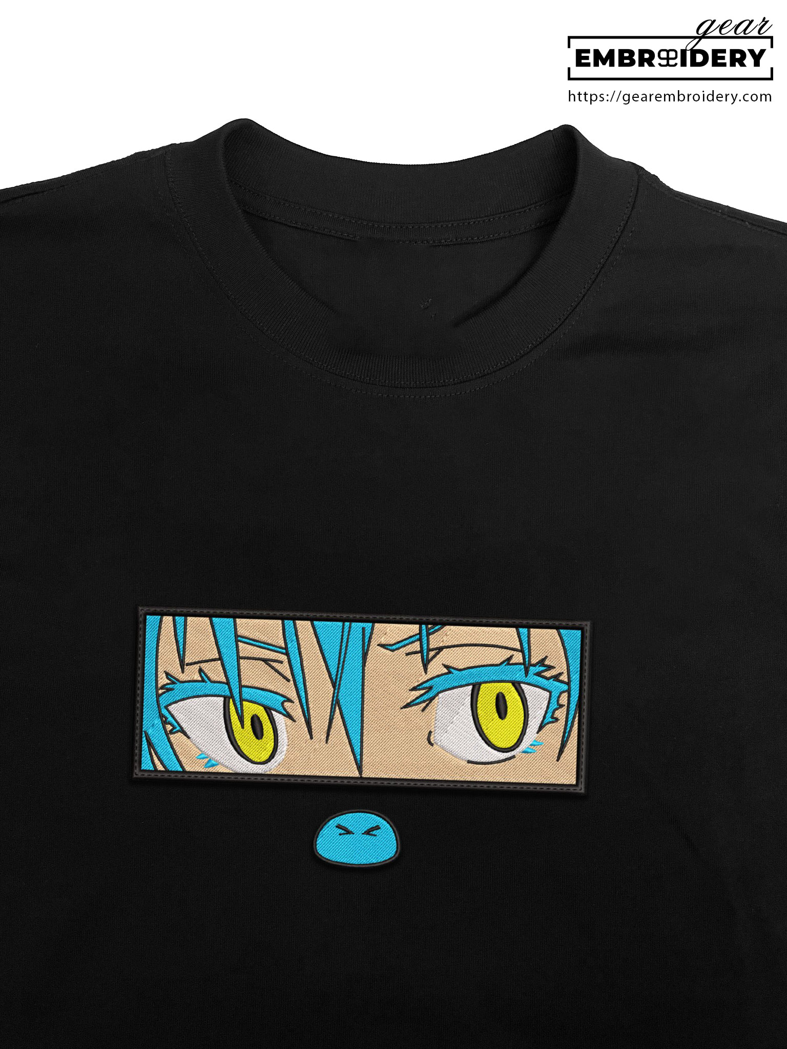 Rimuru eyes that time i got reincarnated as a slime Anime Embroidered Design Personalized Embroidered T Shirt Sweatshirt Hoodie Clothing OT048