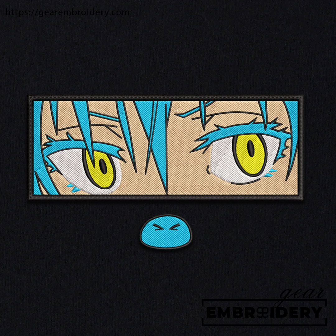 Rimuru eyes that time i got reincarnated as a slime Anime Embroidered Design Personalized Embroidered T Shirt Sweatshirt Hoodie Clothing OT048