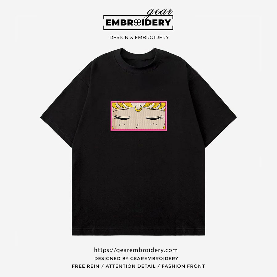 Sailor moon eyes sailor moon Anime Embroidered Design Personalized Embroidered T Shirt Sweatshirt Hoodie Clothing OT052