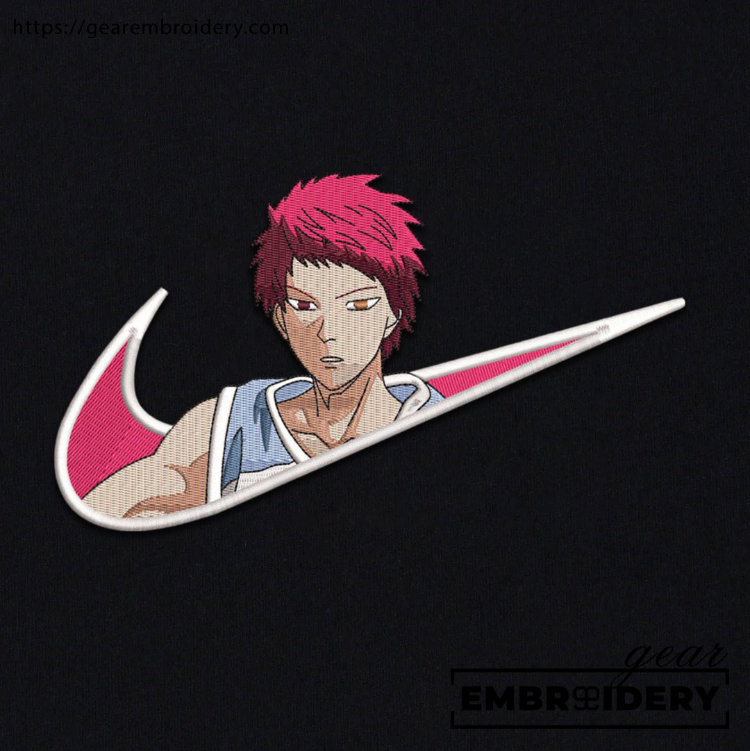 Seijuro akashi swoosh kuroko s basketball nike Anime Embroidered Design Personalized Embroidered T Shirt Sweatshirt Hoodie Clothing OT056