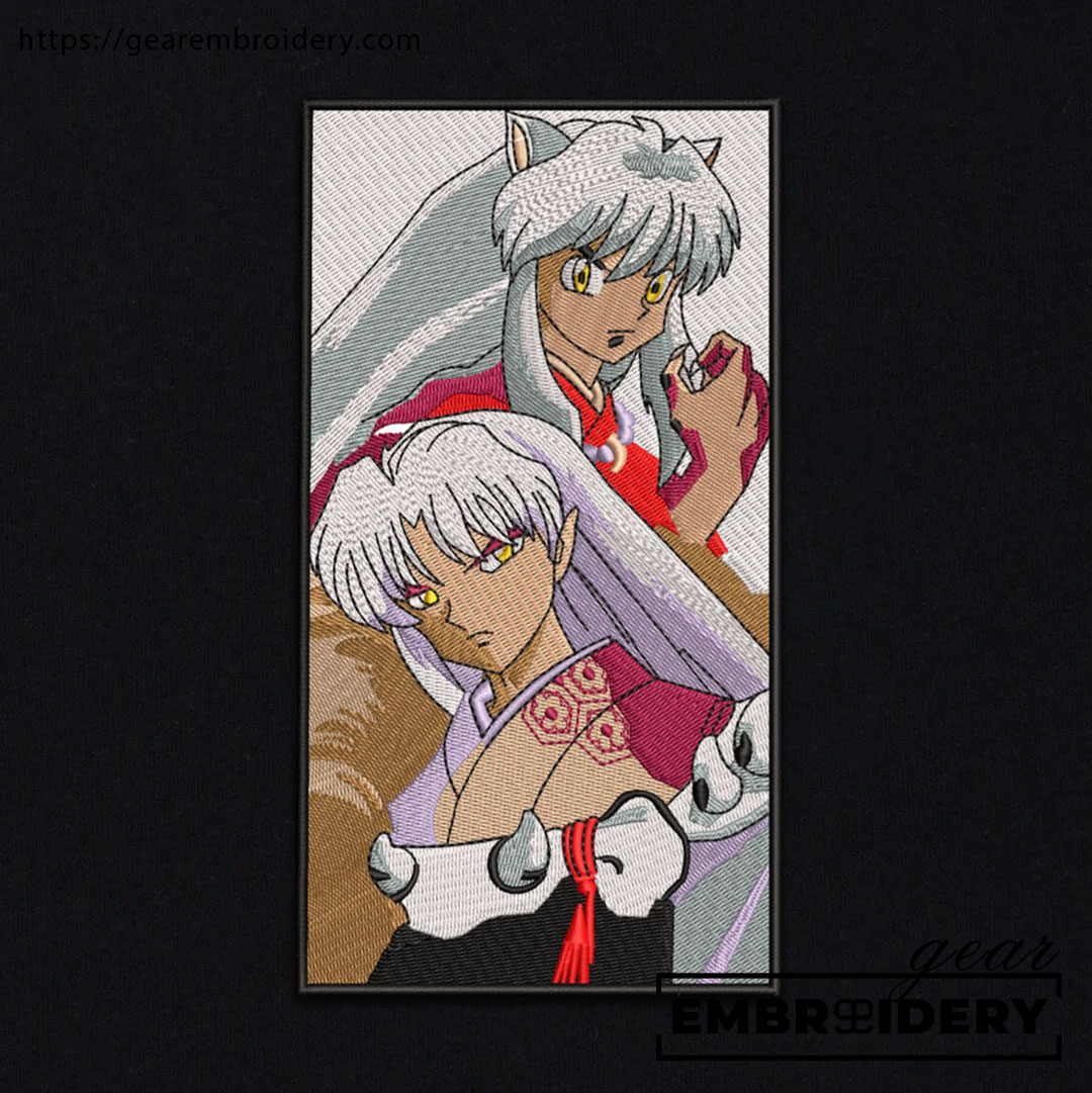 Sessomaru inuyasha Anime Embroidered Design Personalized Embroidered T Shirt Sweatshirt Hoodie Clothing OT057