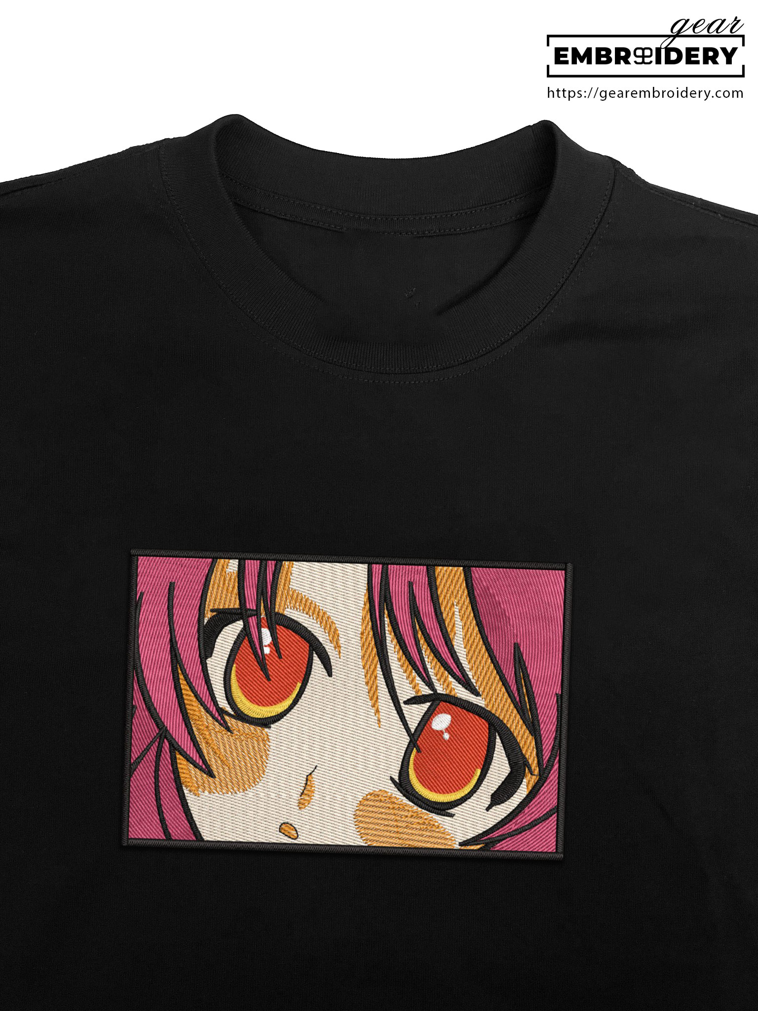 Shana eyes shakugan no shana Anime Embroidered Design Personalized Embroidered T Shirt Sweatshirt Hoodie Clothing OT058
