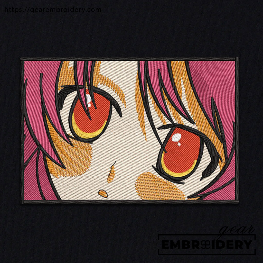 Shana eyes shakugan no shana Anime Embroidered Design Personalized Embroidered T Shirt Sweatshirt Hoodie Clothing OT058