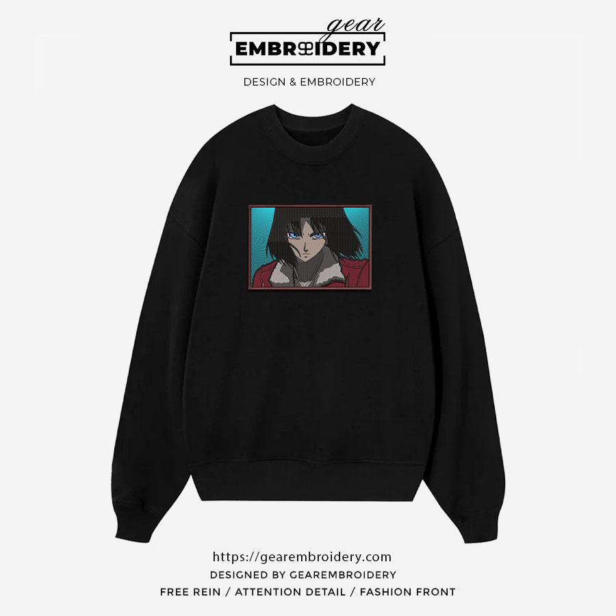 Shiki the garden of sinners Anime Embroidered Design Personalized Embroidered T Shirt Sweatshirt Hoodie Clothing OT059