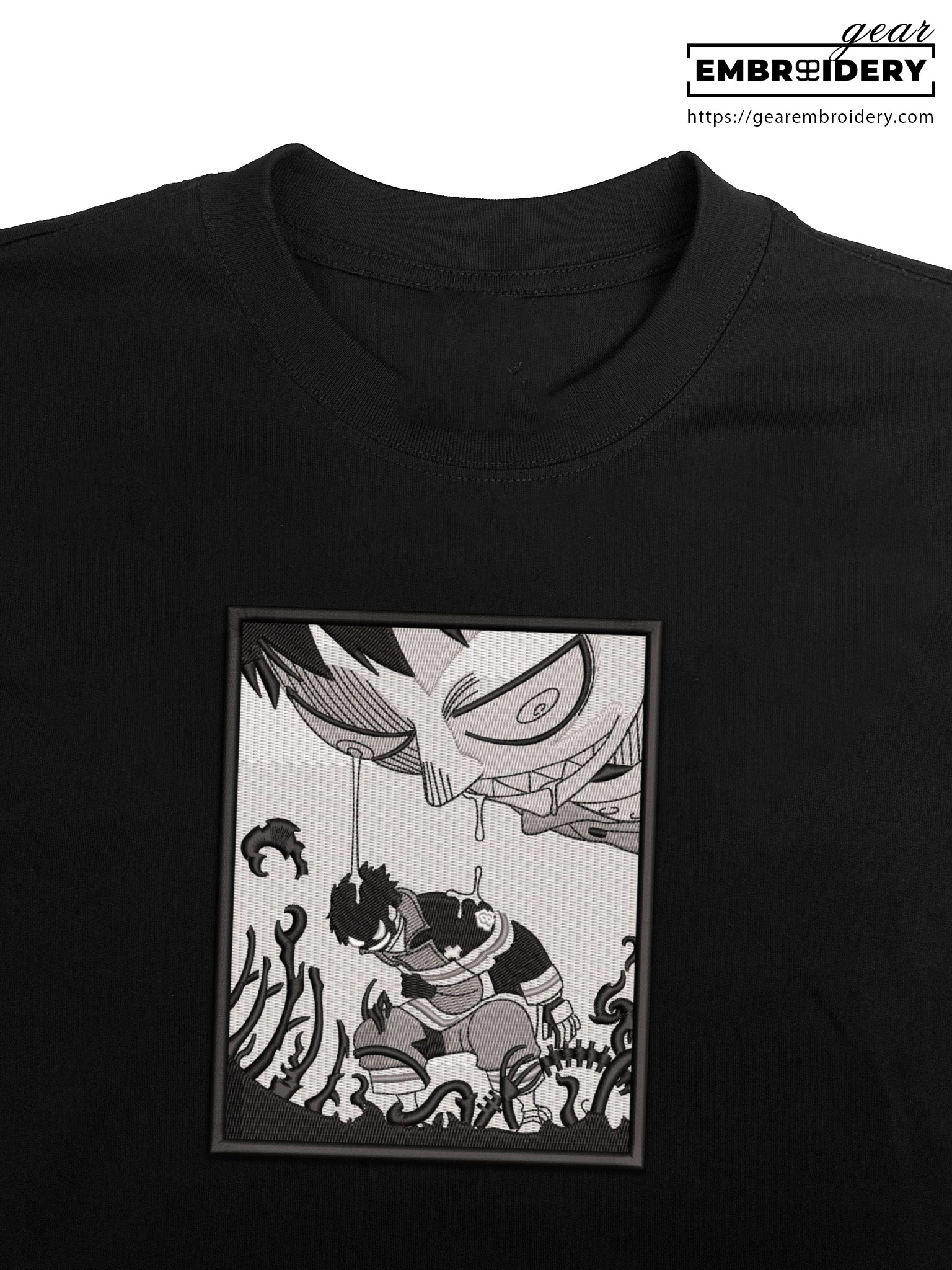 Shinra kasukabe fire force Anime Embroidered Design Personalized Embroidered T Shirt Sweatshirt Hoodie Clothing OT060