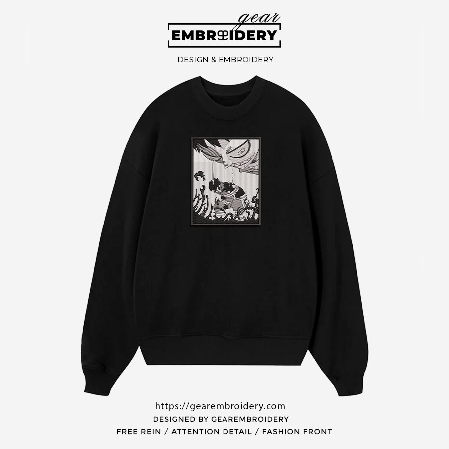 Shinra kasukabe fire force Anime Embroidered Design Personalized Embroidered T Shirt Sweatshirt Hoodie Clothing OT060