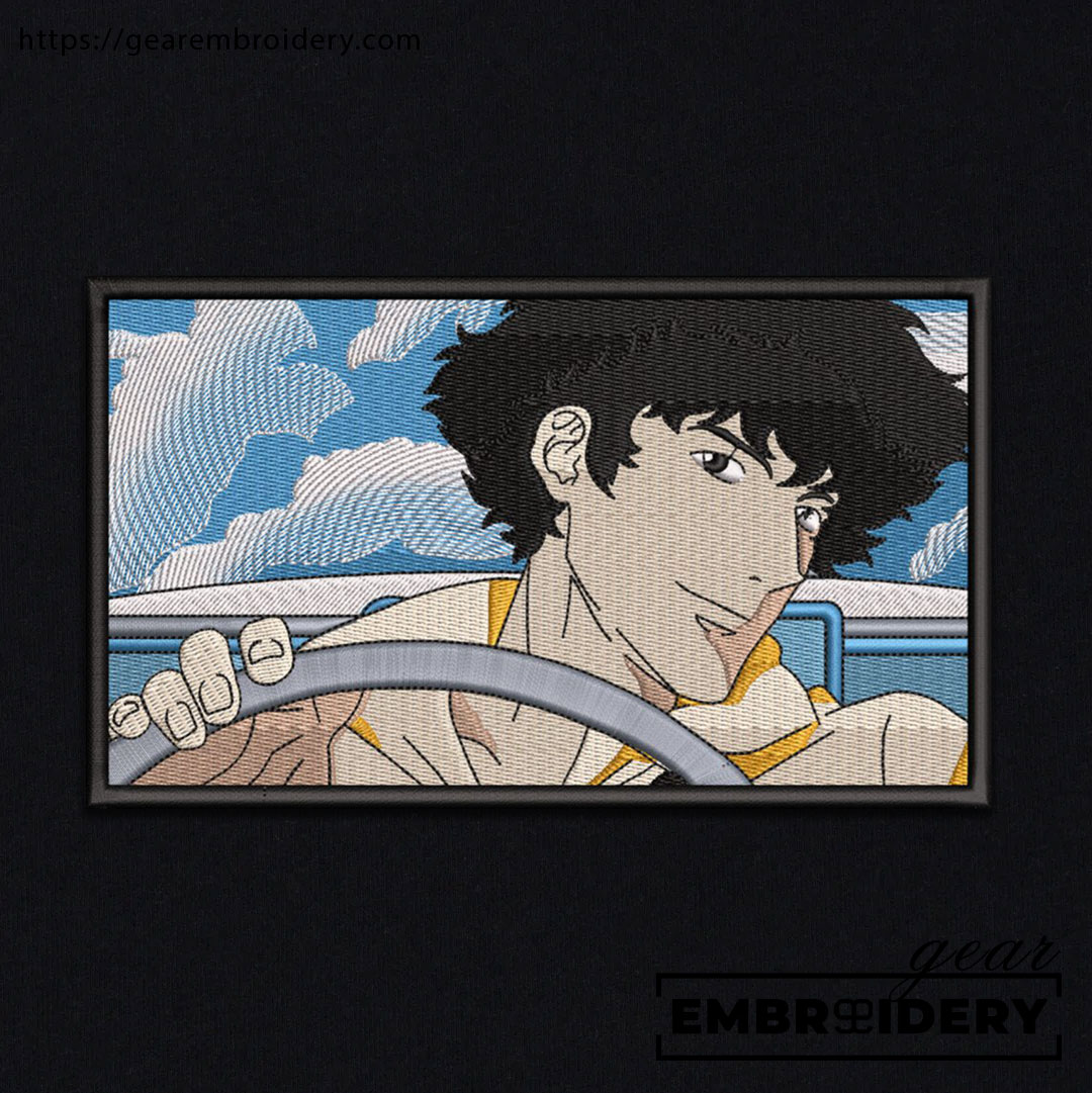 Spike spiegel cowboy bebop Anime Embroidered Design Personalized Embroidered T Shirt Sweatshirt Hoodie Clothing OT063