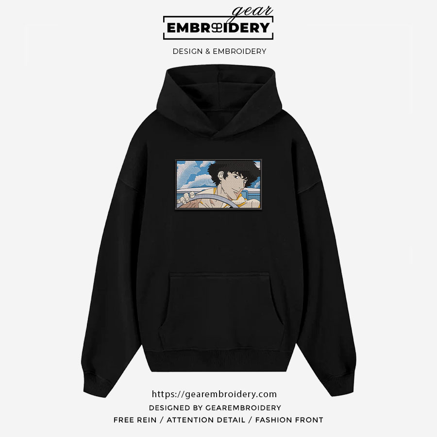 Spike spiegel cowboy bebop Anime Embroidered Design Personalized Embroidered T Shirt Sweatshirt Hoodie Clothing OT063
