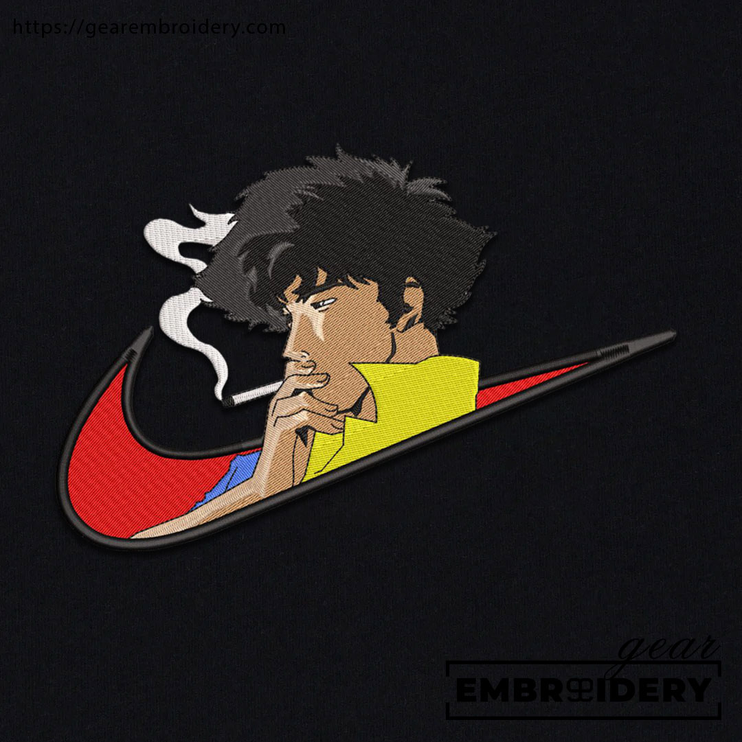 Spike swoosh cowboy bebop nike Anime Embroidered Design Personalized Embroidered T Shirt Sweatshirt Hoodie Clothing OT064
