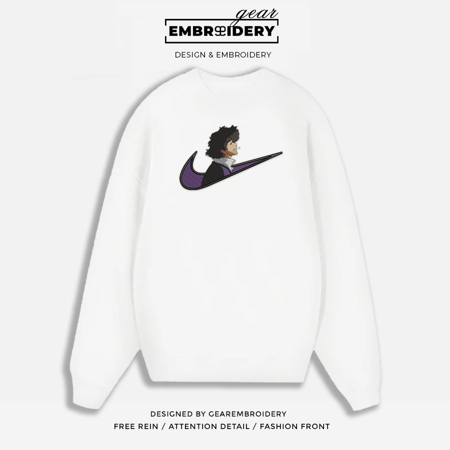 Spike swoosh cowboy bebop nike Anime Embroidered Design Personalized Embroidered T Shirt Sweatshirt Hoodie Clothing OT065