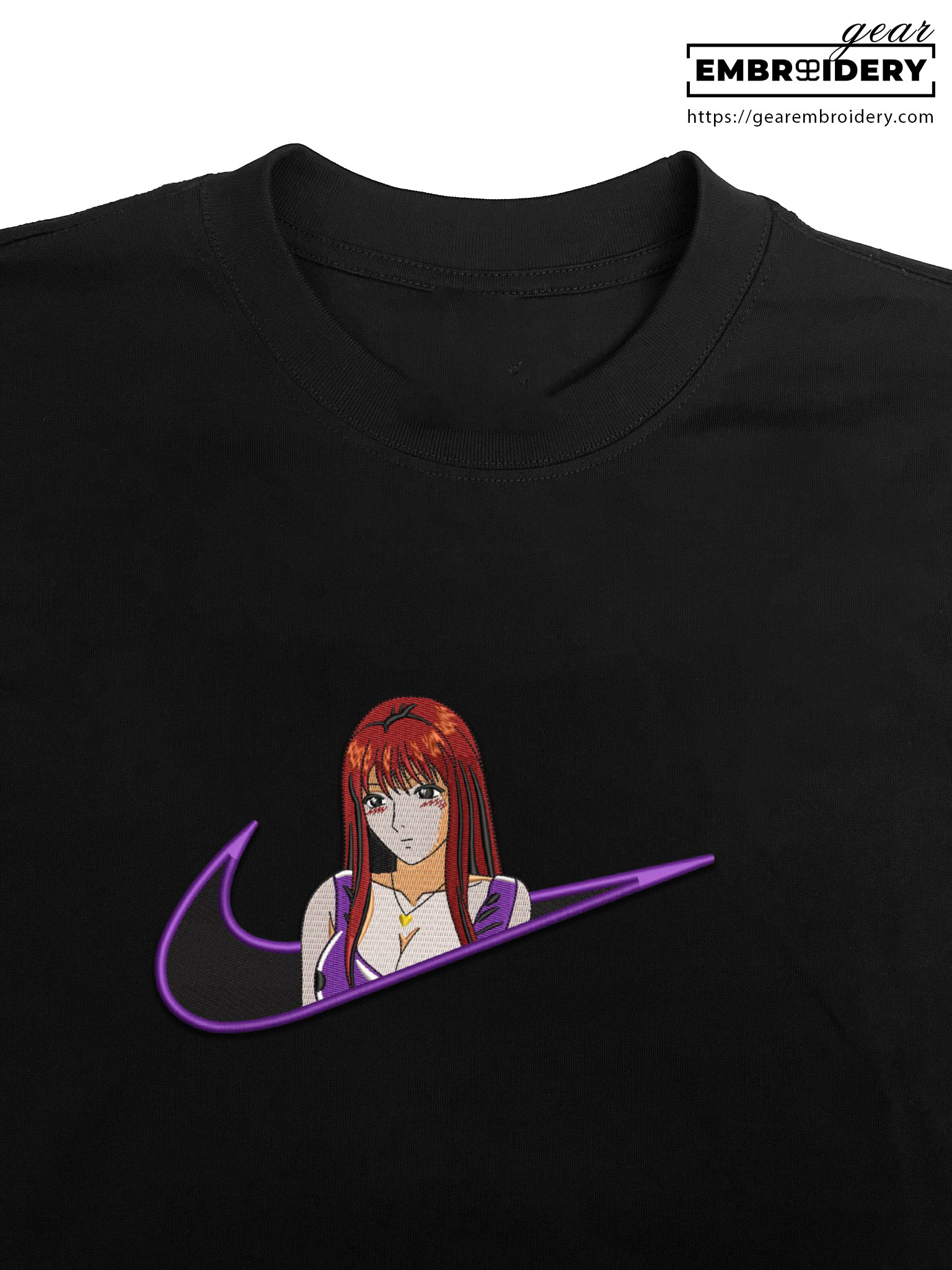 Tomoko nomura swoosh great teacher onizuka nike Anime Embroidered Design Personalized Embroidered T Shirt Sweatshirt Hoodie Clothing OT075