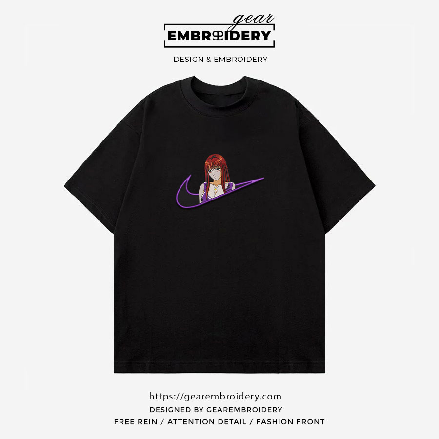 Tomoko nomura swoosh great teacher onizuka nike Anime Embroidered Design Personalized Embroidered T Shirt Sweatshirt Hoodie Clothing OT075