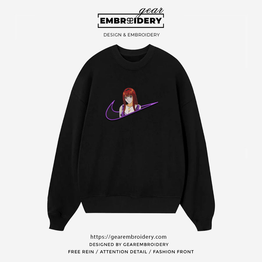 Tomoko nomura swoosh great teacher onizuka nike Anime Embroidered Design Personalized Embroidered T Shirt Sweatshirt Hoodie Clothing OT075