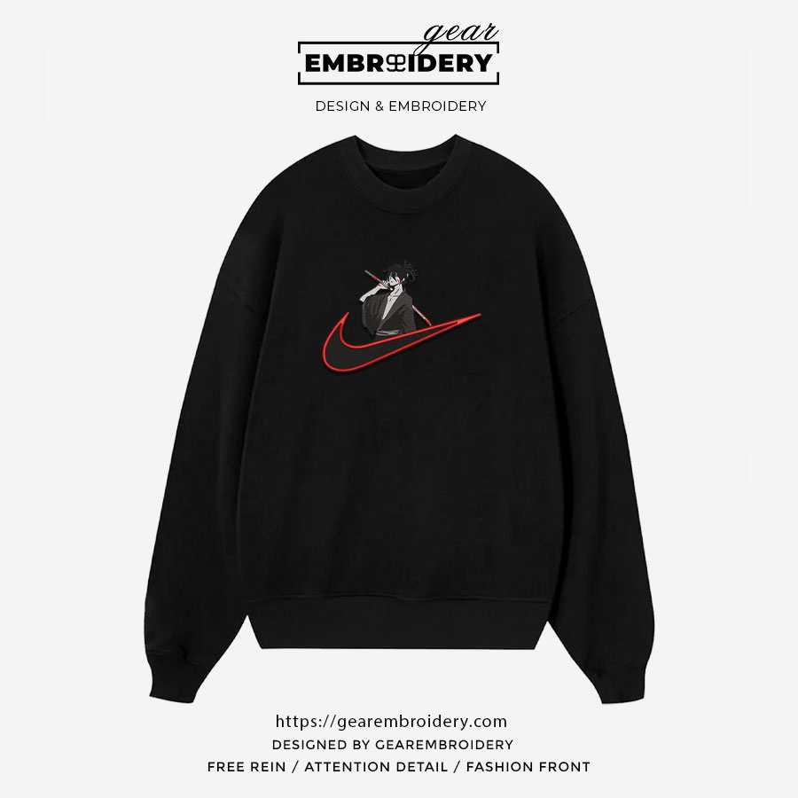 Yato swoosh noragami nike Anime Embroidered Design Personalized Embroidered T Shirt Sweatshirt Hoodie Clothing OT079