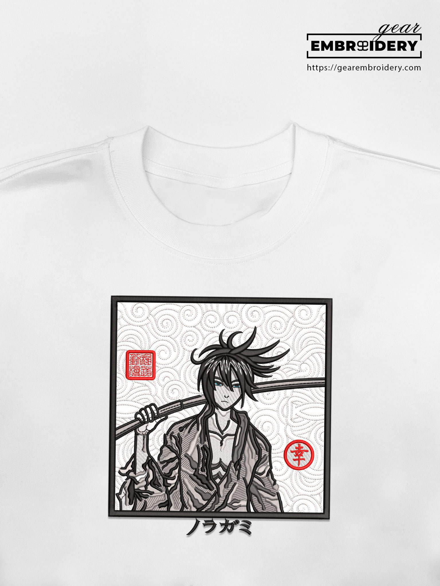 Yato sword noragami Anime Embroidered Design Personalized Embroidered T Shirt Sweatshirt Hoodie Clothing OT080