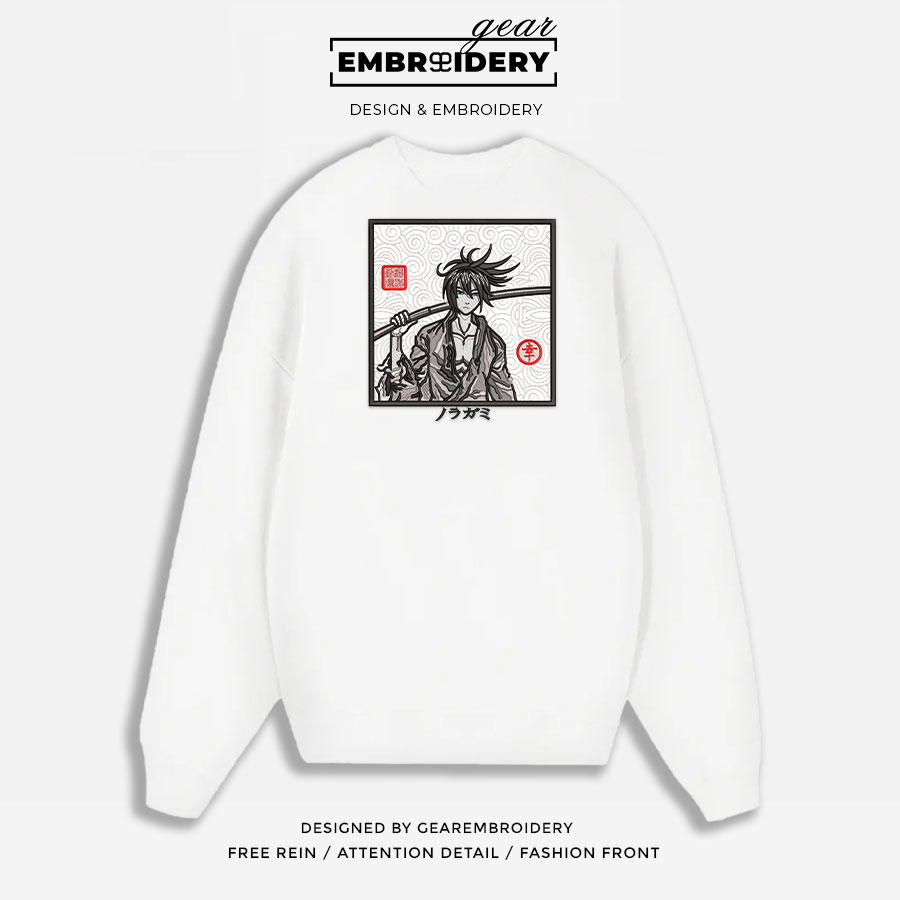 Yato sword noragami Anime Embroidered Design Personalized Embroidered T Shirt Sweatshirt Hoodie Clothing OT080