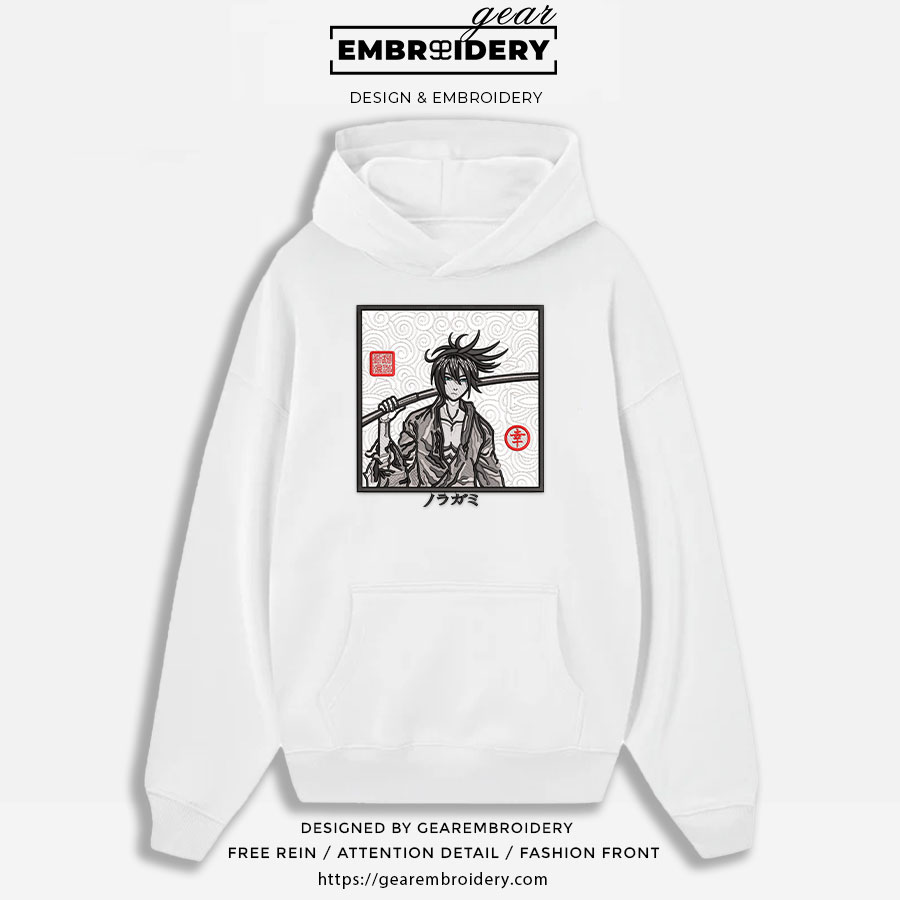 Yato sword noragami Anime Embroidered Design Personalized Embroidered T Shirt Sweatshirt Hoodie Clothing OT080